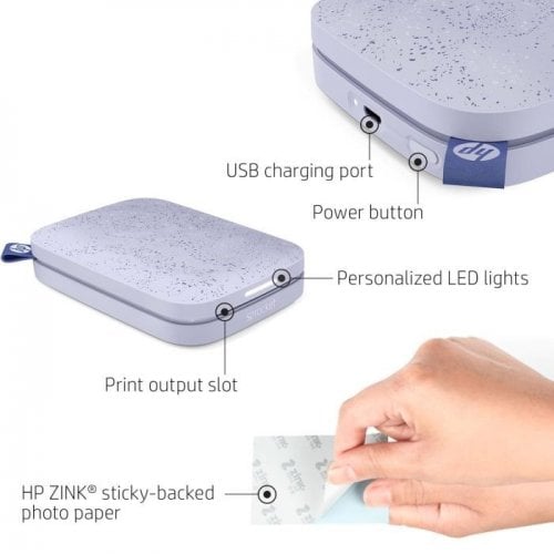 Фотопринтер HP Sprocket (HPISPPR) Purple купить в Украине | Telemart фото