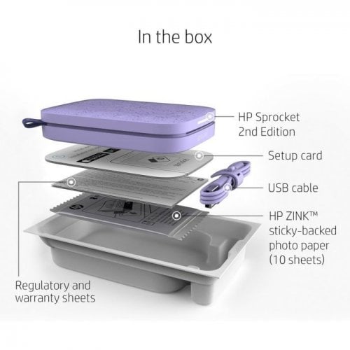 Фотопринтер HP Sprocket (HPISPPR) Purple купить в Украине | Telemart фото