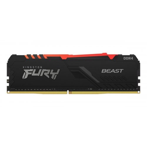 Озу Kingston DDR4 16GB 3200Mhz FURY Beast RGB Black (KF432C16BB1A/16) (Восстановлено продавцом, 912643) купить в Украине | Telemart фото
