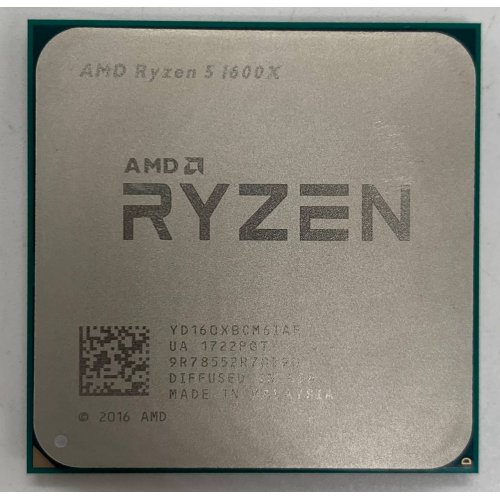 Процессор AMD Ryzen 5 1600X 3.6(4.0)GHz sAM4 Tray (YD160XBCM6IAE) (Восстановлено продавцом, 912729) купить в Украине | Telemart фото