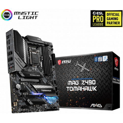 Материнская плата MSI MAG Z490 TOMAHAWK (s1200, Intel Z490) (Восстановлено продавцом, 912833) купить в Украине | Telemart фото