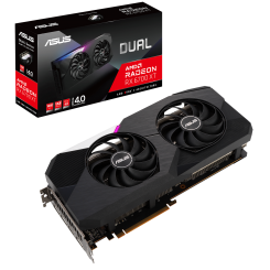 Видеокарта Asus Radeon RX 6700 XT Dual 12288MB (DUAL-RX6700XT-12G) (Восстановлено продавцом, 912835)