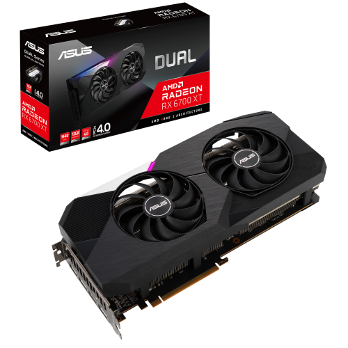 Видеокарта Asus Radeon RX 6700 XT Dual 12288MB (DUAL-RX6700XT-12G) (Восстановлено продавцом, 912835) купить в Украине | Telemart фото