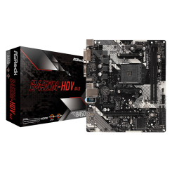 Материнская плата AsRock B450M-HDV R4.0 (sAM4, AMD B450) (Восстановлено продавцом, 912836)