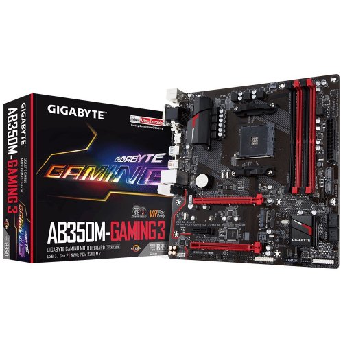 Материнская плата Gigabyte GA-AB350M-GAMING 3 (sAM4, AMD B350) (Восстановлено продавцом, 912847) купить в Украине | Telemart фото