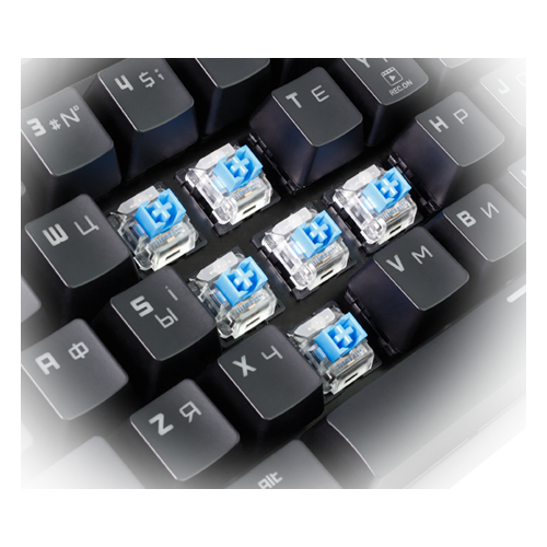 Купить Клавиатура HATOR Rockfall Yellow Edition Outemu Mechanical Switches Blue UA (HTK-600) Yellow - цена в Харькове, Киеве, Днепре, Одессе
в интернет-магазине Telemart фото