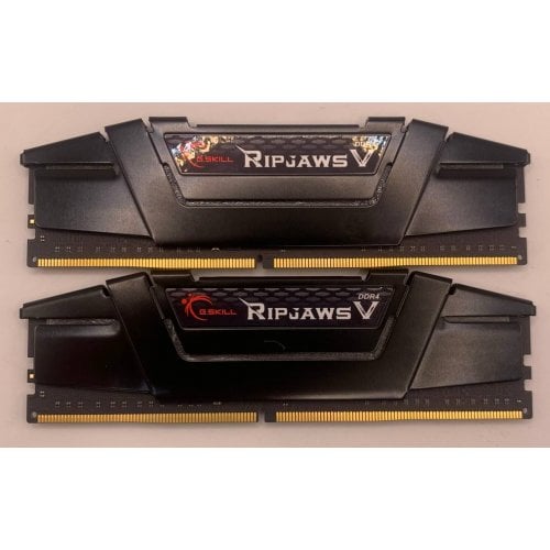 Озу G.Skill DDR4 32GB (2x16GB) 3600Mhz Ripjaws V Black (F4-3600C18D-32GVK) (Восстановлено продавцом, 912888) купить в Украине | Telemart фото