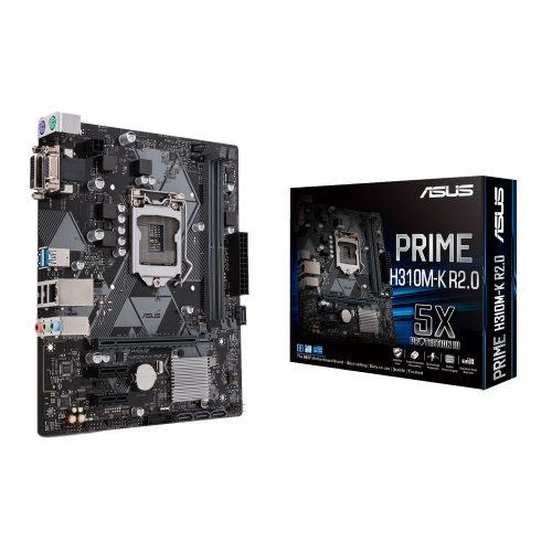 Материнская плата Asus PRIME H310M-K R2.0 (s1151-V2, Intel H310) (Восстановлено продавцом, 912893) купить в Украине | Telemart фото