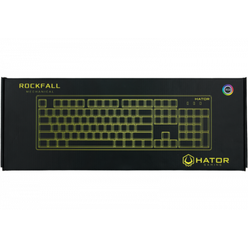Photo Keyboard HATOR Rockfall Outemu Mechanical Switches Blue UA (HTK-604) Black