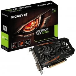 Видеокарта Gigabyte GeForce GTX 1050 Ti OC 4096MB (GV-N105TOC-4GD) (Восстановлено продавцом, 912925)