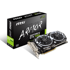 Видеокарта MSI GeForce GTX 1060 Armor OC V1 6144MB (GTX 1060 ARMOR 6G OCV1) (Восстановлено продавцом, 912942)