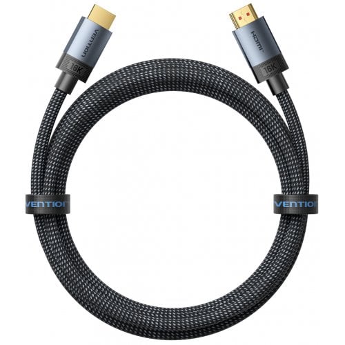 Кабель Vention Fabric Braided HDMI to HDMI V2.2 16K 1m (ALVHF) Gray купить в Украине | Telemart фото