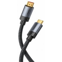 Кабель Vention Fabric Braided HDMI to HDMI V2.2 16K 2m (ALVHH) Gray
