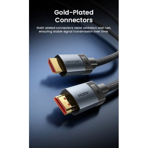 Кабель Vention Fabric Braided HDMI to HDMI V2.2 16K 3m (ALVHI) Gray купить в Украине | Telemart фото