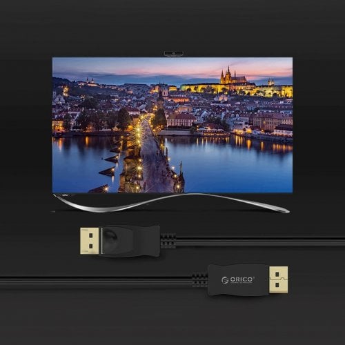 Кабель ORICO DisplayPort to DVI 1m (ORICO-XD-DTD-10-BK-BP) Black купить в Украине | Telemart фото