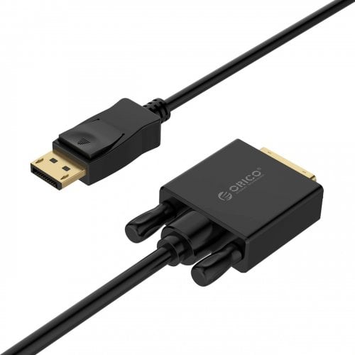 Кабель ORICO DisplayPort to DVI 2m (ORICO-XD-DTD-20-BK-BP) Black купить в Украине | Telemart фото