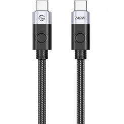 Кабель ORICO USB Type-C to USB Type-C 8K 1.5m (ORICO-CC240-40-15-BK-BP) Black
