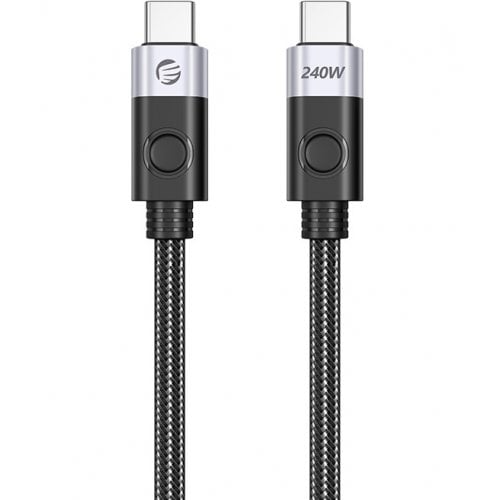 Кабель ORICO USB Type-C to USB Type-C 8K 1.5m (ORICO-CC240-40-15-BK-BP) Black купить в Украине | Telemart фото