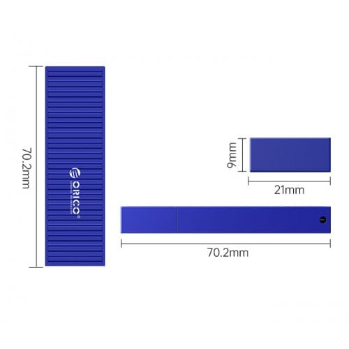 Накопичувач ORICO U3S-J 256GB USB 3.0 (ORICO-U3S-J-A256G-BL-BP) Blue купити в Україні | Telemart фото