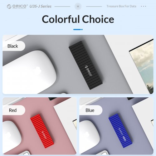 Накопичувач ORICO U3S-J 256GB USB 3.0 (ORICO-U3S-J-A256G-BL-BP) Blue купити в Україні | Telemart фото
