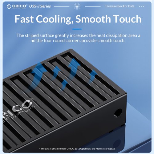 Накопичувач ORICO U3S-J 256GB USB 3.0 (ORICO-U3S-J-A256G-BL-BP) Blue купити в Україні | Telemart фото