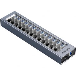 USB-хаб ORICO AT2U3 USB 13 in 1 (ORICO-AT2U3-13AB-EU-GY-BP) Gray
