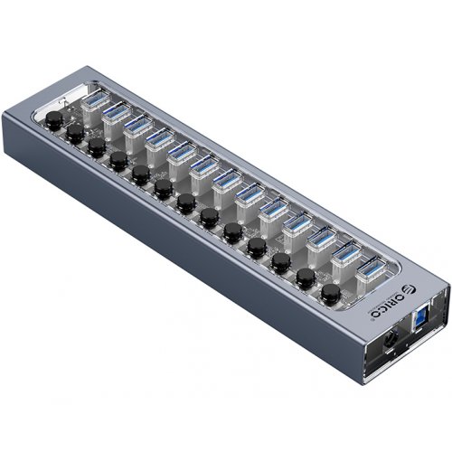 USB-хаб ORICO AT2U3 USB 13 in 1 (ORICO-AT2U3-13AB-EU-GY-BP) Gray купить в Украине | Telemart фото