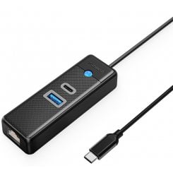 USB-хаб ORICO PWCUR-C3 USB 3 in 1 (ORICO-PWCUR-C3-015-BK-EP) Black