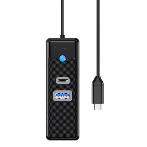 USB-хаб ORICO PWCUR-C3 USB 3 in 1 (ORICO-PWCUR-C3-015-BK-EP) Black купить в Украине | Telemart фото