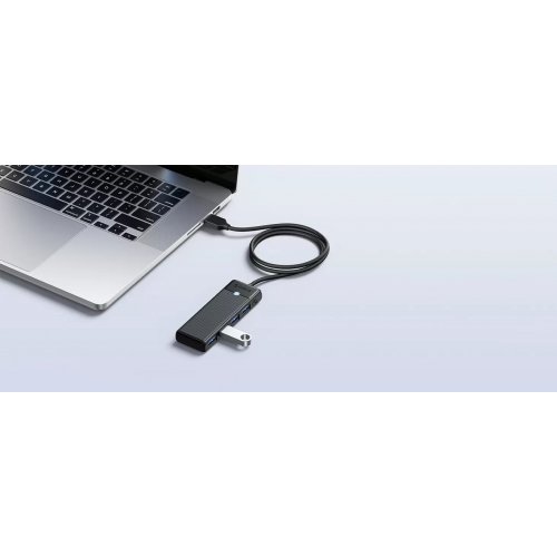 USB-хаб ORICO PAPW4A-C3 USB Type-C 4 in 1 (ORICO-PAPW4A-C3-015-BK-EP) Black купить в Украине | Telemart фото