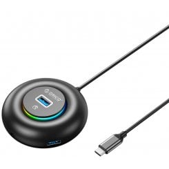USB-хаб ORICO YXR4-C3 USB Type-C 4 in 1 (ORICO-YXR4-C3-18-BK-EP) Black