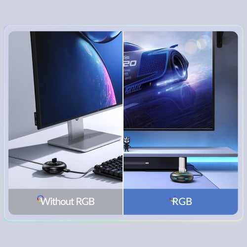 USB-хаб ORICO YXR4-C3 USB Type-C 4 in 1 (ORICO-YXR4-C3-18-BK-EP) Black купить в Украине | Telemart фото