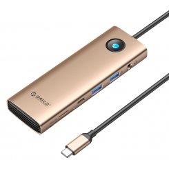 USB-хаб ORICO PW11-9P25R USB Type-C 9 in 1 (ORICO-PW11-9P25R-RG-EP) Rose Gold