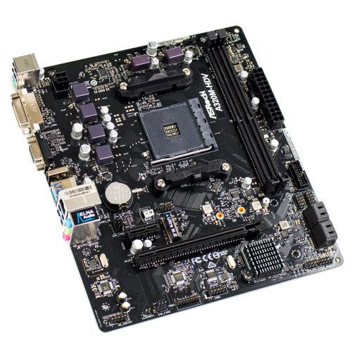 Photo Motherboard AsRock A320M-HDV R3.0 (sAM4, AMD A320)