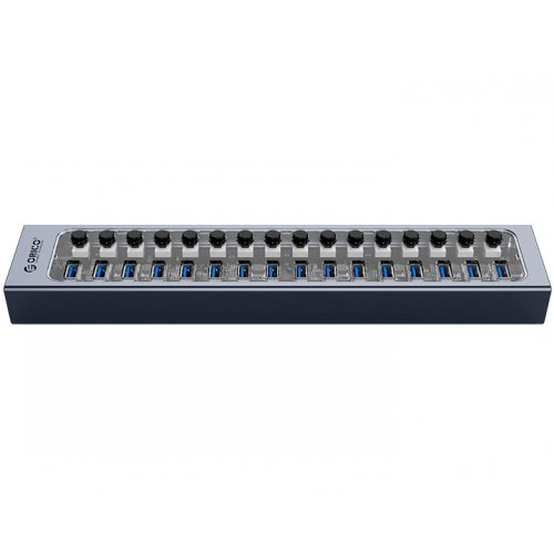 USB-хаб ORICO AT2U3 USB 16 in 1 (ORICO-AT2U3-16AB-EU-GY-BP) Gray купить в Украине | Telemart фото