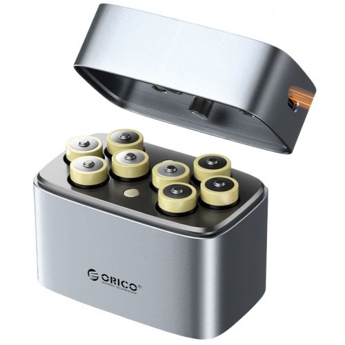 Акумуляторні батарейки ORICO АА Rechargeable Lithium Battery 2300 mWh 8 шт. (ORICO-EG5-UN-8PK-EV8-EP) купити в Україні | Telemart фото