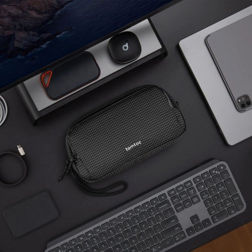 Сумка Tomtoc Light-T12 Electronic Accessory Pouch Pro 1.8L (T12M1D2) Black купити в Україні | Telemart фото