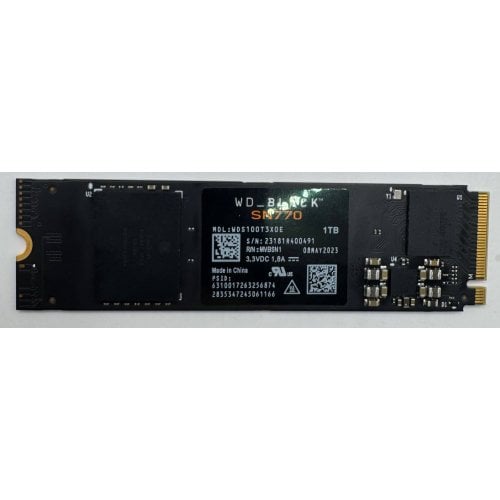 Ssd-диск Western Digital Black SN770 1TB M.2 (2280 PCI-E) NVMe x4 (WDS100T3X0E) (Восстановлено продавцом, 913070) купить в Украине | Telemart фото