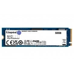 Ssd-диск Kingston NV2 3D NAND 500GB M.2 (2280 PCI-E) NVMe x4 (SNV2S/500G) (Відновлено продавцем, 913071)