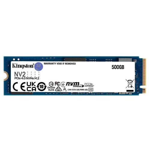 Ssd-диск Kingston NV2 3D NAND 500GB M.2 (2280 PCI-E) NVMe x4 (SNV2S/500G) (Відновлено продавцем, 913071) купити в Україні | Telemart фото