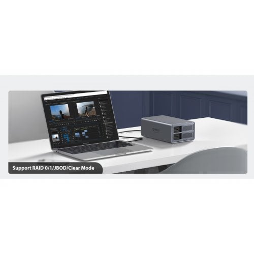 Внешний бокс для HDD ORICO 9828RU3 2-Bay 3.5" HDD RAID Enclosure USB (ORICO-9828RU3-EU-GY-BP) Grey купить в Украине | Telemart фото