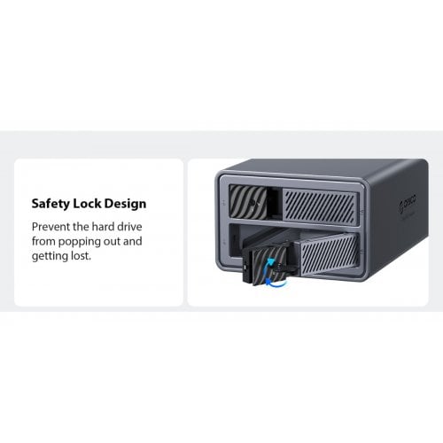 Внешний бокс для HDD ORICO 9828RU3 2-Bay 3.5" HDD RAID Enclosure USB (ORICO-9828RU3-EU-GY-BP) Grey купить в Украине | Telemart фото