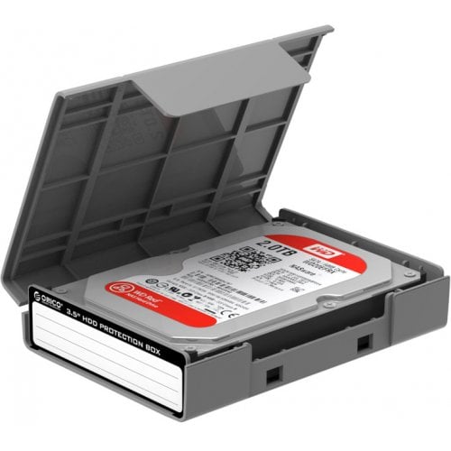 Кейс для накопителя ORICO PHP35-V1 Protection Case for 1x 3.5" HDD Antistatic (ORICO-PHP35-V1-GY) Grey купить в Украине | Telemart фото
