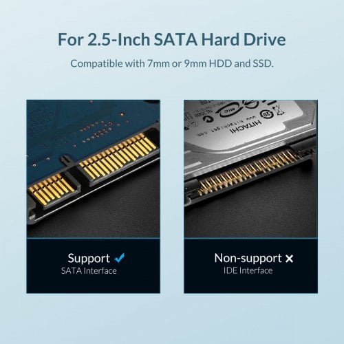 Адаптер для накопителей ORICO M95SS Optical Bay Caddy Adapter for 1x 2.5" SATA HDD/SSD 9.5mm (ORICO-M95SS-SV-BP) Silver купить в Украине | Telemart фото