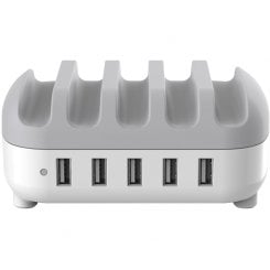 Сетевое зарядное устройство ORICO DUK-5P Smart Charging Station 5 x USB 40W (ORICO-DUK-5P-UN-WH-BP) White