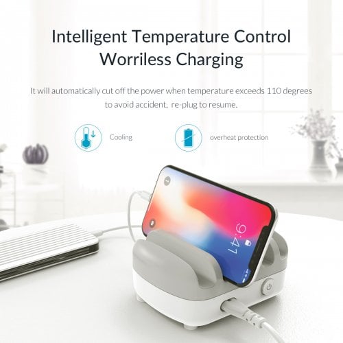 Мережевий зарядний пристрій ORICO DUK-5P Smart Charging Station 5 x USB 40W (ORICO-DUK-5P-UN-WH-BP) White купити в Україні | Telemart фото