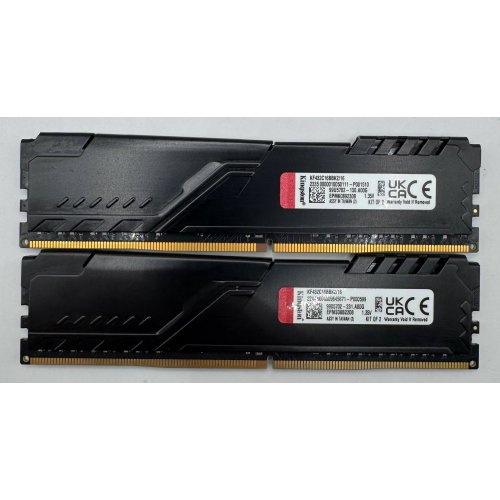 Озп Kingston DDR4 16GB (2x8GB) 3200Mhz FURY Beast Black (KF432C16BBK2/16) (Відновлено продавцем, 913087) купити в Україні | Telemart фото