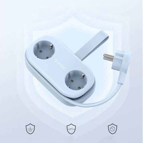 Сетевой фильтр ORICO AP3-2A2U2C 1.6m 2 розетки + 2 x USB + 2 x USB Type-C (ORICO-AP3-2A2U2C-65-EU-BL-EP) Blue купить в Украине | Telemart фото