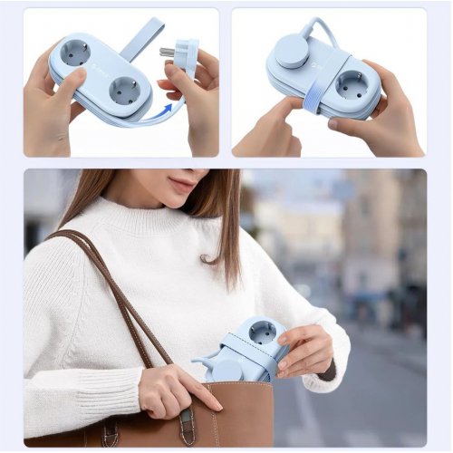 Сетевой фильтр ORICO AP3-2A2U2C 1.6m 2 розетки + 2 x USB + 2 x USB Type-C (ORICO-AP3-2A2U2C-65-EU-BL-EP) Blue купить в Украине | Telemart фото