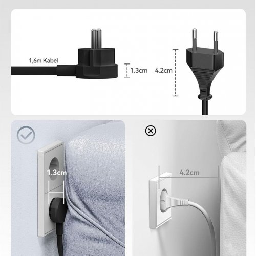 Сетевой фильтр ORICO PDC25-2A2U2C 1.6m 2 розетки + 2 x USB + 2 x USB Type-C (ORICO-PDC25-2A2U2C-EU-BK-EP) Black купить в Украине | Telemart фото